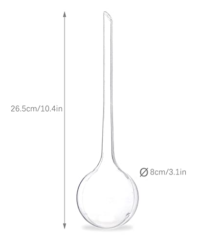 Globes d'arrosage automatique de taille L en lot de 4 diffuseurs transparents de 8 cm