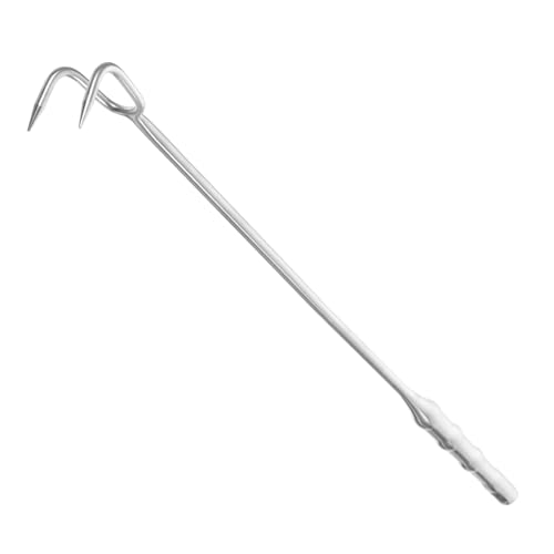 PRETYZOOM Meat Flipper Hook Stainless Steel Bbq Accessory Turner for Kitchens Bbqs Camping