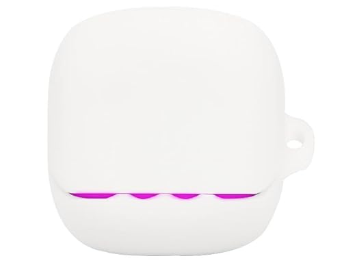 FANYUAN Funda Compatible con JBL Quantum Beam TWS, Carcasa Silicona TPU Ultra Delgado, Portátil, con Mosquetón, Fundas Compatible con JBL Quantum Beam TWS.(Blanco)