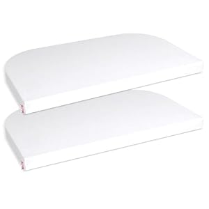 babybay Jersey Spannbetttuch Doppelpack passend für Modell Maxi, Midi, Boxspring, Comfort und Comfort Plus, weiß