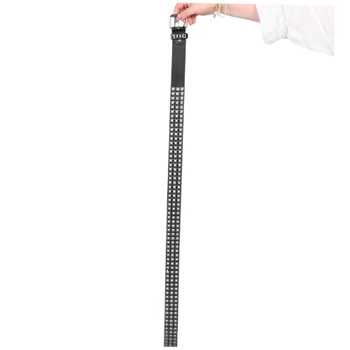 1piece Fashionable Pu Leather Hollow Punk Belt Unisex Waistband for Jeans Goth Grunge Casual Wear Parties4