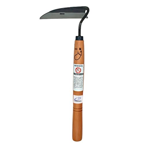nascom Premium Japanese Weeding Sickle Hand Hoe for Gardening - Ideal for Planting, Plowing, Digging...