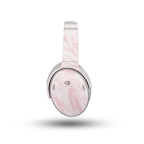 Image of Glossy Glitter Headphone Skin Compatible with Bose QuietComfort Headphones (2023) - Silky Pink - Premium 3M Vinyl Protective Wrap Decal Cover - Easy to Apply | Crafted in The USA by MightySkins