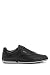 Produktbild BOSS Herren Saturn Lowp Lowtop Sneakers aus genarbtem Leder mit Perforierungen Schwarz 46 Größe 46