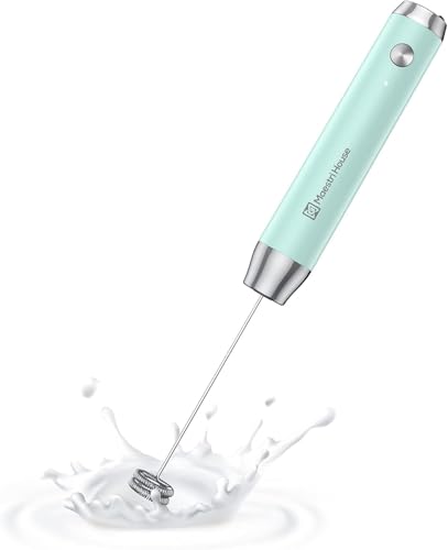 Maestri House Espumador de Leche, Recargable Espumador Leche Electrico con Agitador de Acero Inoxidable, Impermeable Mini Batidor Electrico para Café, matcha, Lattes, capuchino, LunaFro NS
