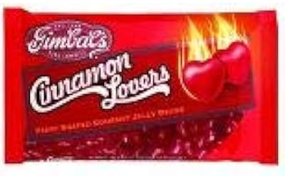 Gimbal's Cinnamon Lovers Heart Shaped Gourmet Jelly Beans Chewy Hearts, 9 oz