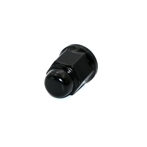 Image of 20PCS 1.4 inch Black 14x1.5 Closed End Bulge Acorn Lug Nuts - Cone Seat - 19mm Hex Wheel Lug Nut Compatible with Accord Civic Element HR-V Escape Sierra