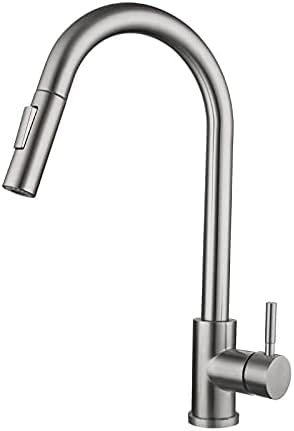 Grifo de cocina negro mate para barra americana y agua caliente
