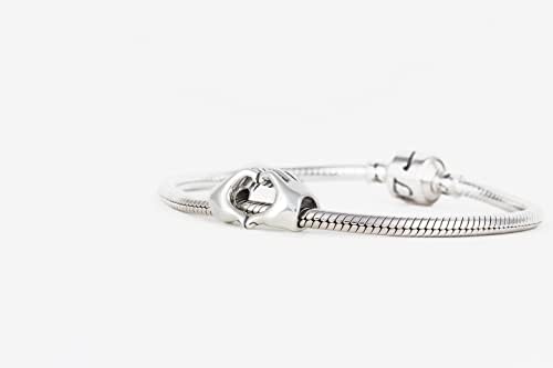 S925 Sterling Silver I Love You Heart in Hands Charm Bead fits Pandora Biagi Chamilia & Trollbeads Bracelets
