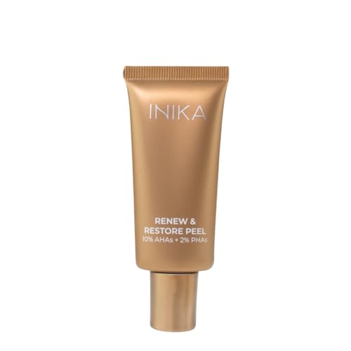 INIKA Renew & Restore Peel. AHAs and PHAs with natural Exfoliating Particles Instantly resurfaces and refreshes skin. | Vegan, Cruelty-Free and Sustainable