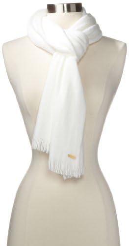 Calvin Klein Women's Acrylic Fringe Scarf, Creme, One Size2
