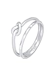 Elli Ring Damen Duo Knoten Trend Basic Minimal in 925 Sterling Silber