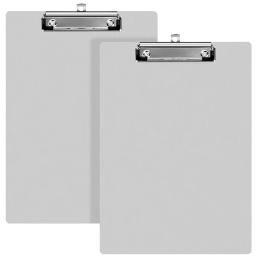 Planchette à pince A4 en aluminium Epakh | Lot de 2 porte-blocs en métal