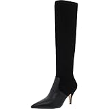 Tory Burch Womens Georgina Suede Dress Knee-High Boots Black 7.5 Medium (B,M)
