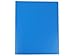 JAM PAPER Heavy Duty Plastic Two Pocket Extra Tough School Folders - Blue - 6/Pack