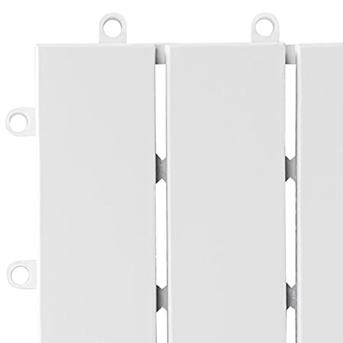 Gecheer Terrastegels, houten tegels, balkon, vloer, tuintegels, balkontegels, kliktegels, terrasplanken, vloertegels, wit, 30 x 30 cm, acacia, 10 stuks - Image 5