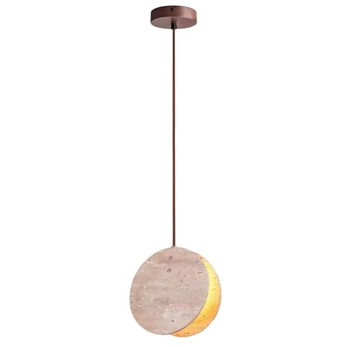 Suspension luminaire jaune en pierre naturelle pour sublimer votre chambre et cuisine îlot