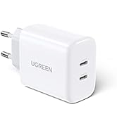 UGREEN 2 Port 40W USB C Laddare Kompatibel med iPhone 12, 12 Pro, 12 Mini, 12 Pro Max, 11,11 Pro,...