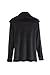 Womens Lapel Faux Fur Jackets Casual Open Front Cardigan Coats Lightweight Warm Long Sleeve Winter Outwear Jacket (Black,Large)