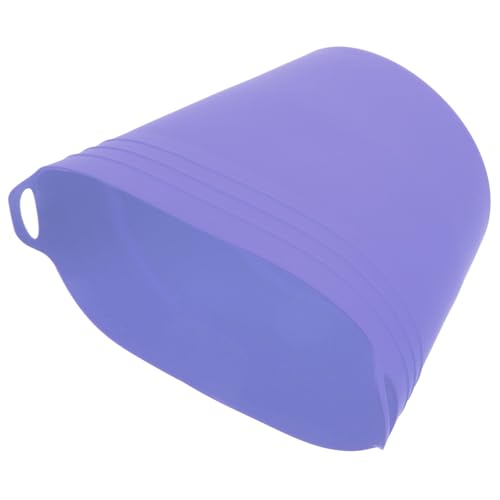 Abaodam Silicone Oil Bucket Liner For Grill Pro Foldable BBQ Drip Pan Durable and Heat Resistant BBQ Accessory Reusable and Compact Storage For Outdoor Grilling