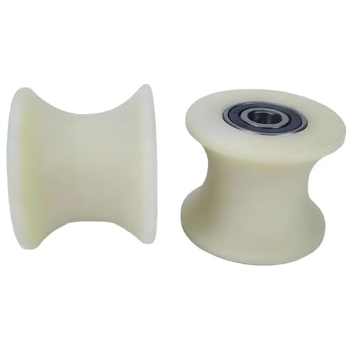 Poulie en nylon en U avec rouleau de guidage usiné de 80mm à double roulement