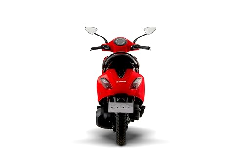 Image of Chetak 3001 by Bajaj Auto High Speed Electric Scooter with charger - Racing Red - Ex-Showroom