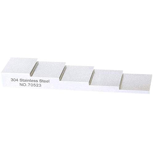 Bloque de calibración de 5 pasos 0.1" a 0.5" de acero inoxidable 304 para medidor ultrasónico de espesor miniatura 3