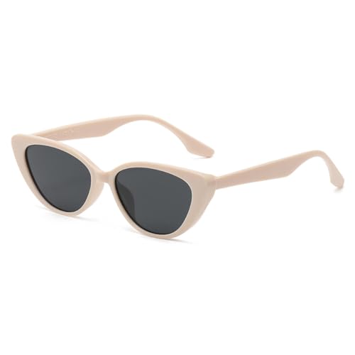 Lunettes de soleil oeil de chat pour sports de plein air et mode urbaine beige
