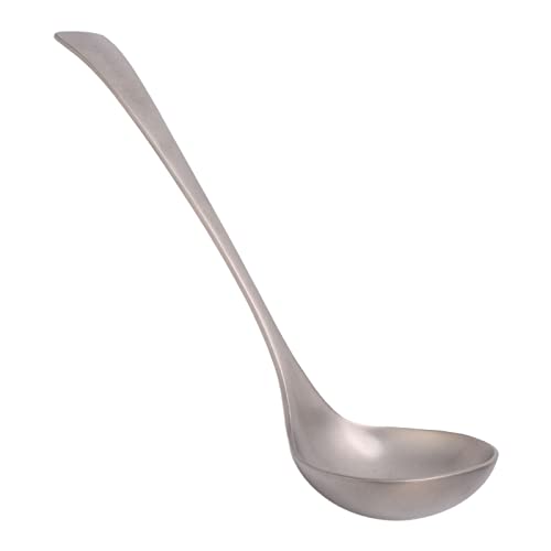 Long Handle Soup Spoon, 7.9in Long Handle Spoon with Large Bowl Portable Soup Spoon Soup Ladle for Camping Backpacking