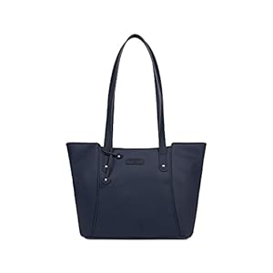 Hexagona – Sac cabas porté épaule – Compatible téléphone portable – Pour Femme – Collection Serena – Marine