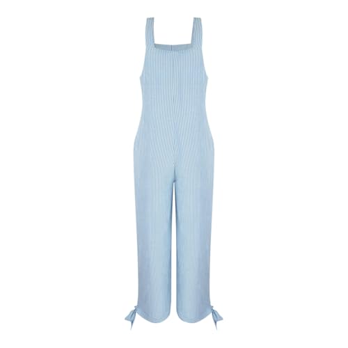 Overol a rayas para mujer que soluciona tu look casual de verano 2