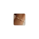 Eaciy Pearl Bracelets for Women Trendy, 18K Gold Plated Pearl Bracelet Dainty Gold Pearls Bracelets for Women Friends Bridesmaid Gifts