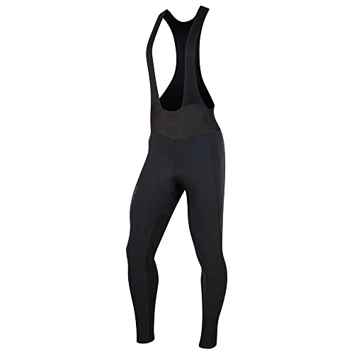 PEARL IZUMI Men's Cycling Bib Tights, High-Stretch Fabric & Water-Resistant, AmFIB, Insulated with Elite Levitate Chamois, Black, X-Large