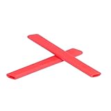 Walleva Red Earsocks for Oakley Jawbone/Split Jacket/Straight Jacket/Racing Jacket Sunglasses