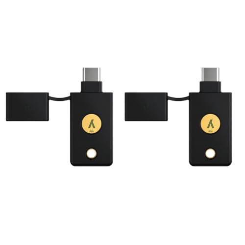 YubiKey 5C NFC�p�V���R���ی�P�[�X�AYubico�p�J�o�[ 2�p�b�N | �Z�L�����e�B�L�[C NFC�p�A�N�C�b�N�A�N�Z�X&����ی�p�z���_�[-�u���b�N�ƃu���b�N�B