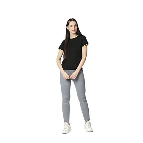 Image of Bewakoof Half Sleeve Plain Rib T-Shirt