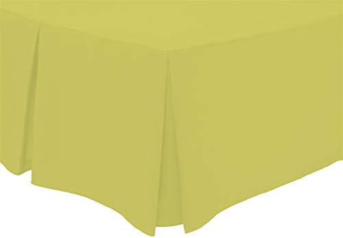 Olivia Rocco Pleated Base Valance Sheet Easy Care Polycotton Base Valances, Single Navy
