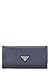 Prada, Pre-loved Navy Leather Continental Wallet, Navy