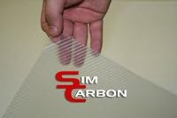 SimCarbon 3D Carbon Fiber Vinyl Film Wrap - Clear Transparent 36" x 60" Sheet