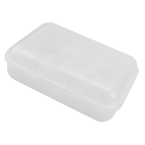 HONITANO Caja Porta Huevos Transparente con Compartimentos Resistente y para Refrigerador Camping y Picnic Organizador Seguro y Portátil para Cocina