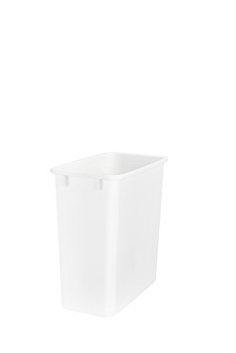Rev-A-Shelf Polymer Replacement 20 Waste Trash Container Pull Outs, Standard, White