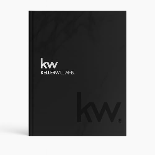 Peleman (Unibind) Keller Williams LayFlat Premium Softcover Thermal Binders | Soft Touch Finish | 40–80 Page Capacity | Compatible with Peleman Machines (Black Marble, Up to 40 Sheets)