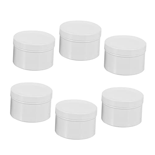 SEWACC 6pcs Aluminum Candle Containers for Candle Making Cosmetic Jars for Facial Cream Travel-friendly Storage for Ointments and Jewelry
