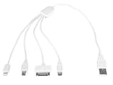 Länge Kabel: ca. 37cm EUFAB 16494 Universal USB Ladekabel mit 4 Adaptern