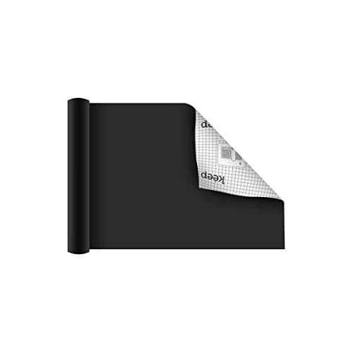 Plástico Adesivo Preto 0.05mm PVC 45cm x 1,5m Keep - EI068