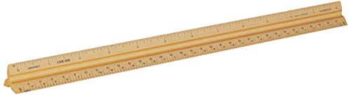 Alumicolor Aluminum Architect Solid Drafting Scale, 12In, Gold #TOP1