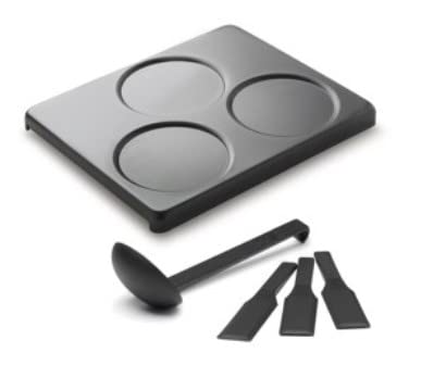 Stöckli0029.121 Crepe Plate for PizzaGrill for6, Aluminium Sheet, Black