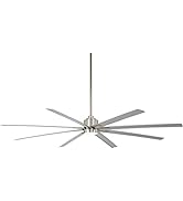 Minka-Aire F896L-65-BNW | 65" Xtreme H20 Outdoor/Indoor 8 Blade Ceiling Fan | Quiet 6 Speed Rever...