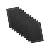 獣人マスク用アイメッシュ10枚セット 毛皮ロールプレイコスチューム用衣類 ブラック, 黒, 30 x 20cm