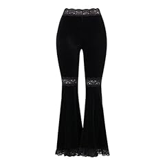Bell Bottoms for Women Velvet Black Hip Hop